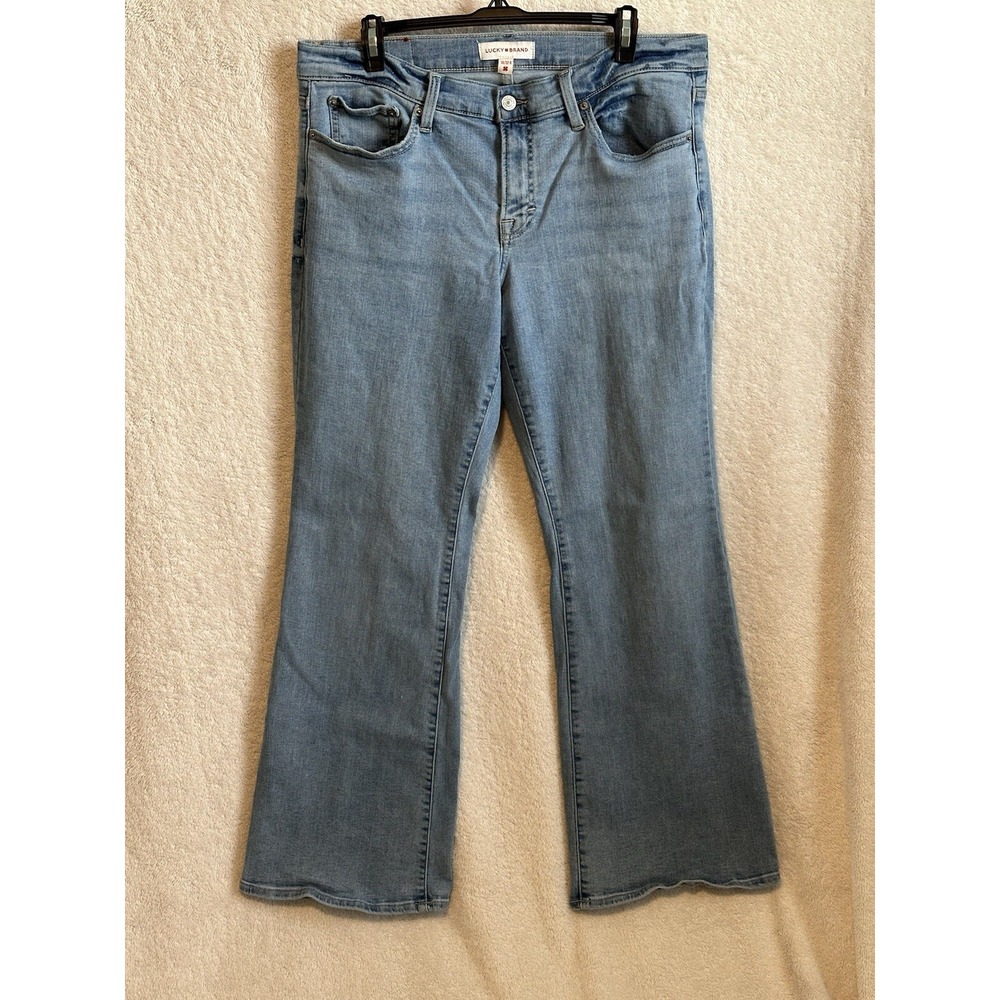 Lucky Brand Jeans Womens 14/32R Blue‎ Sweet Mid Rise Flare Stretch Denim